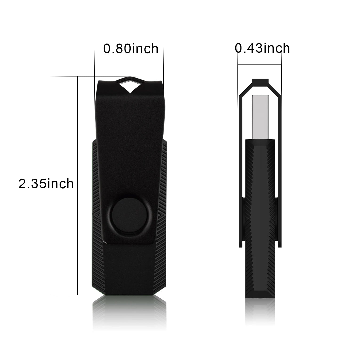 KOOTION 128GB 64GB 32GB 16GB Flash Drive USB Thumb Drive Bulk USB Drive Swivel Pen Drive for Data Storage - silverfoxgoods